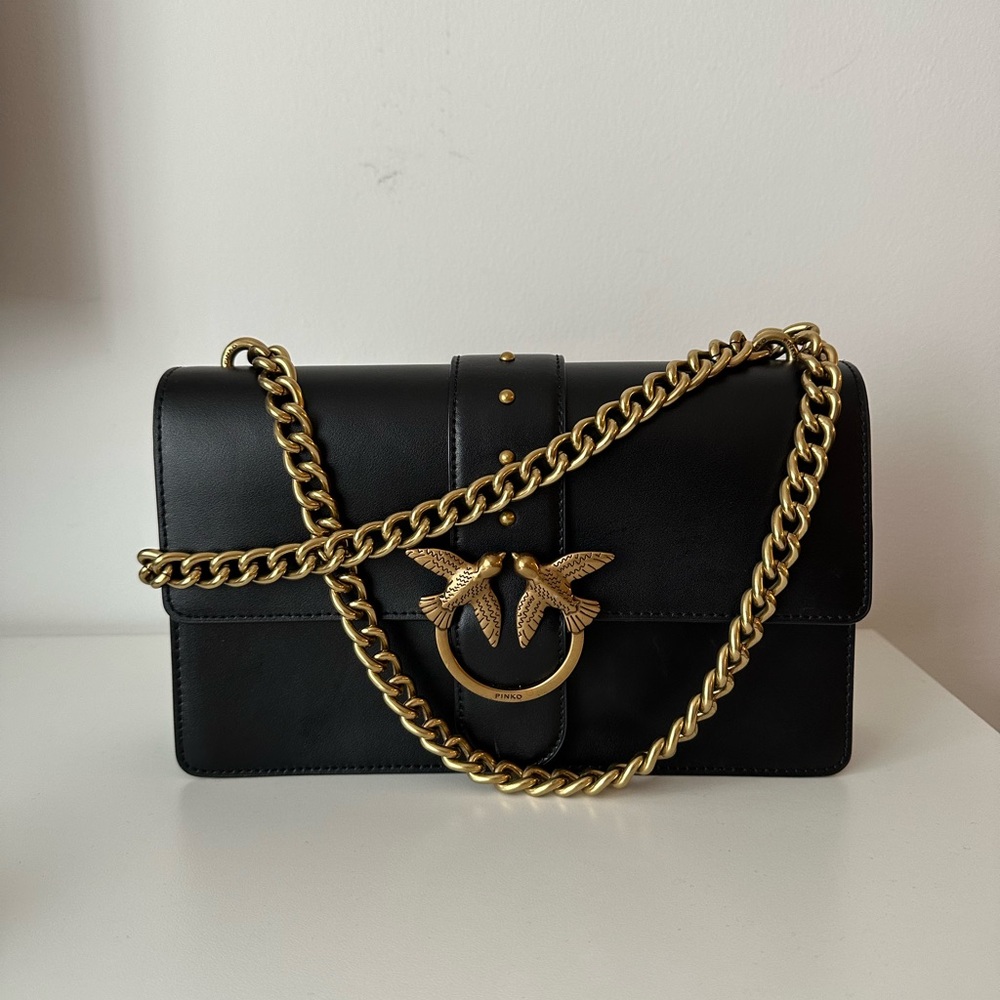 Pinko Love Bag with Gold Hardware